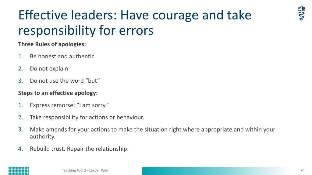 effective leaders have courage and take