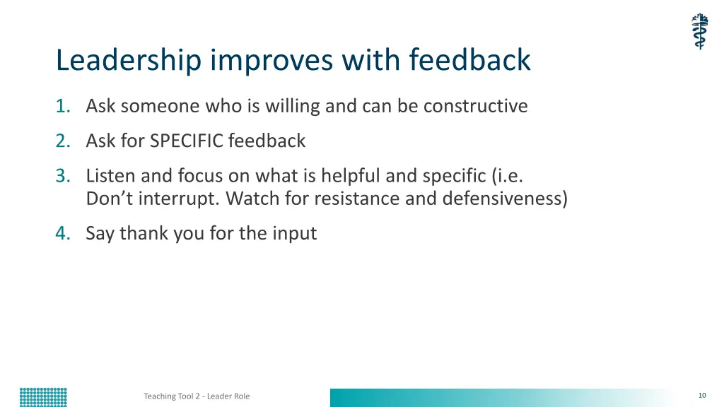 leadership improves with feedback
