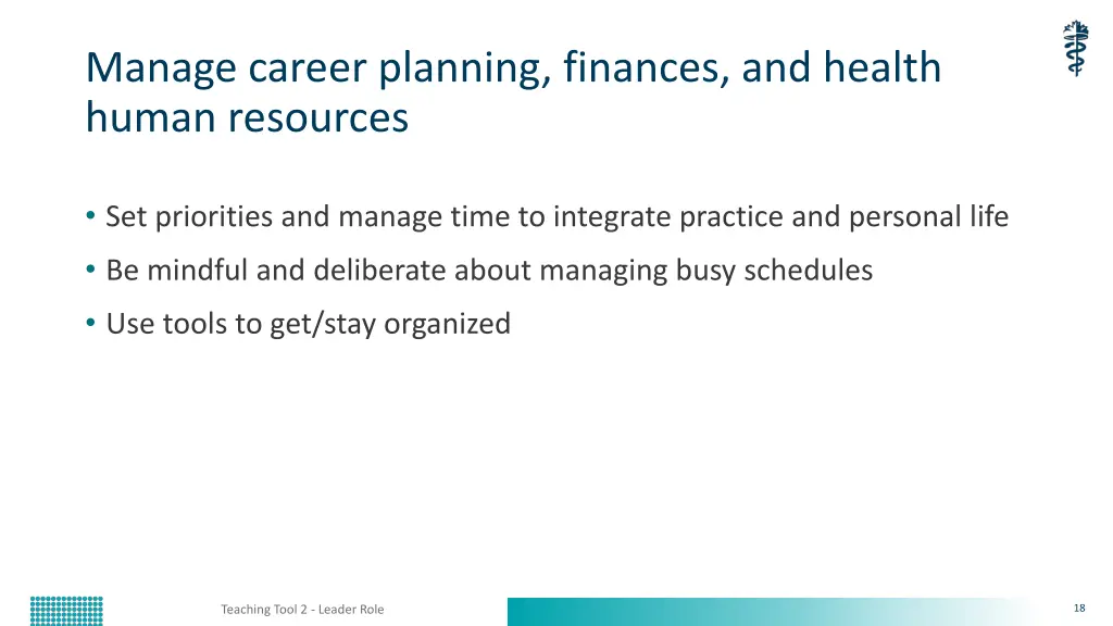 manage career planning finances and health human