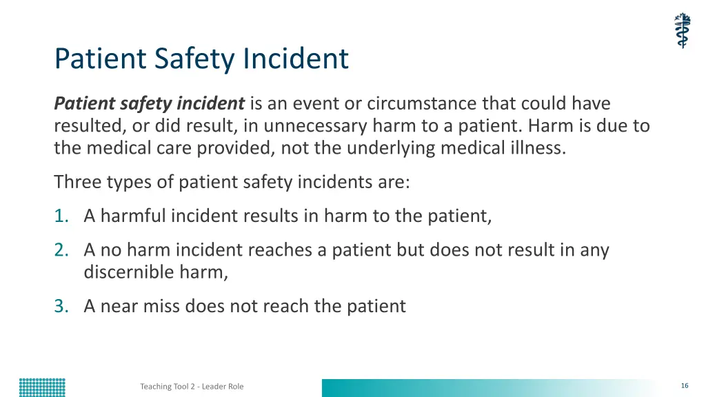 patient safety incident