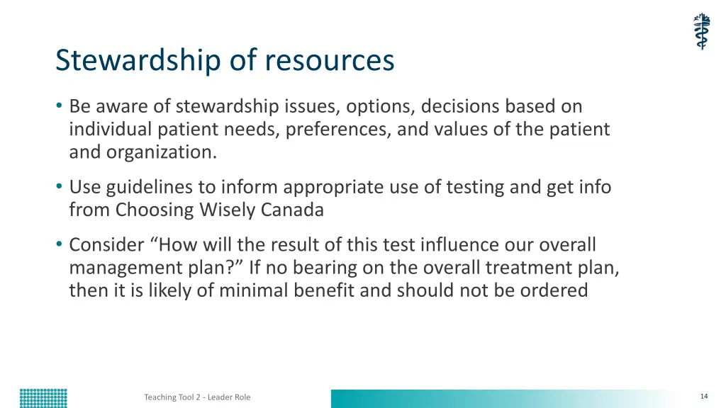 stewardship of resources