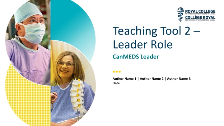 teaching tool 2 leader role canmeds leader