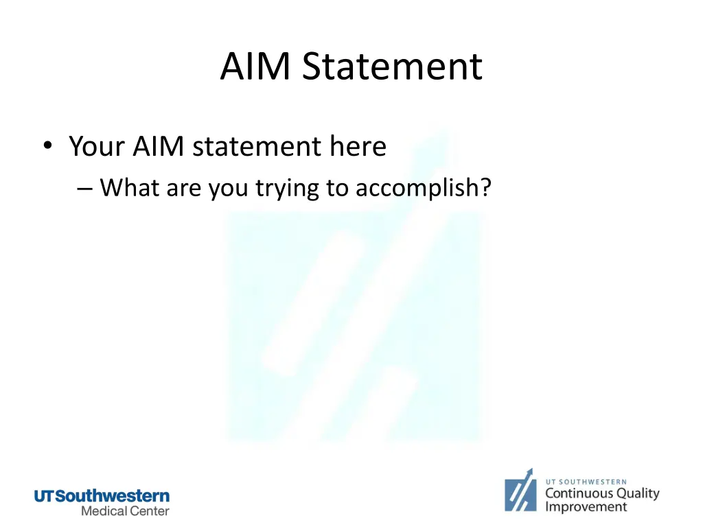 aim statement