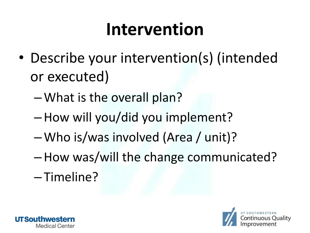 intervention