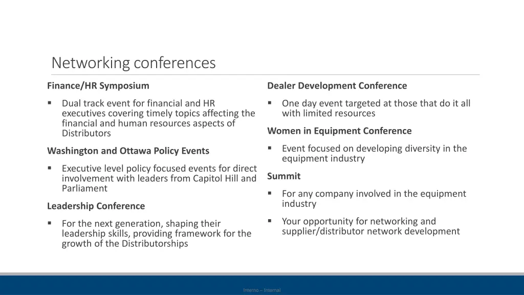 networking conferences
