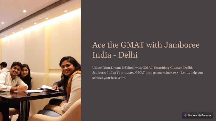 ace the gmat with jamboree india delhi