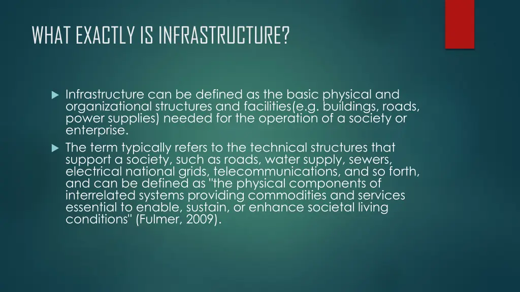 what exactly is infrastructure