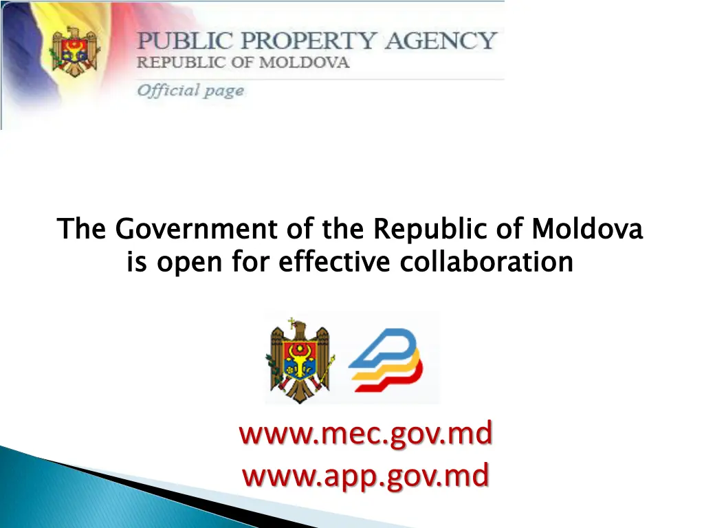the government of the republic of moldova is open