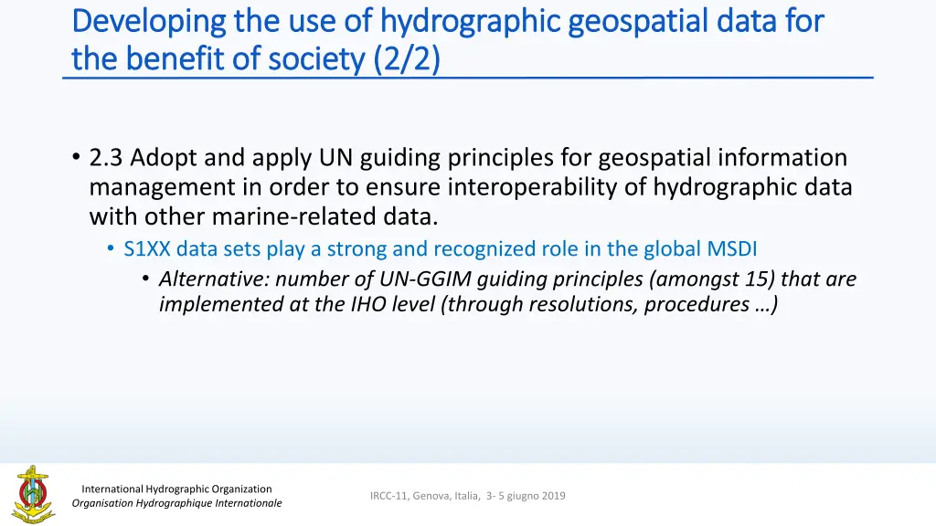 developing the use of hydrographic geospatial 1