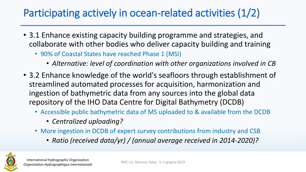 participating actively in ocean participating