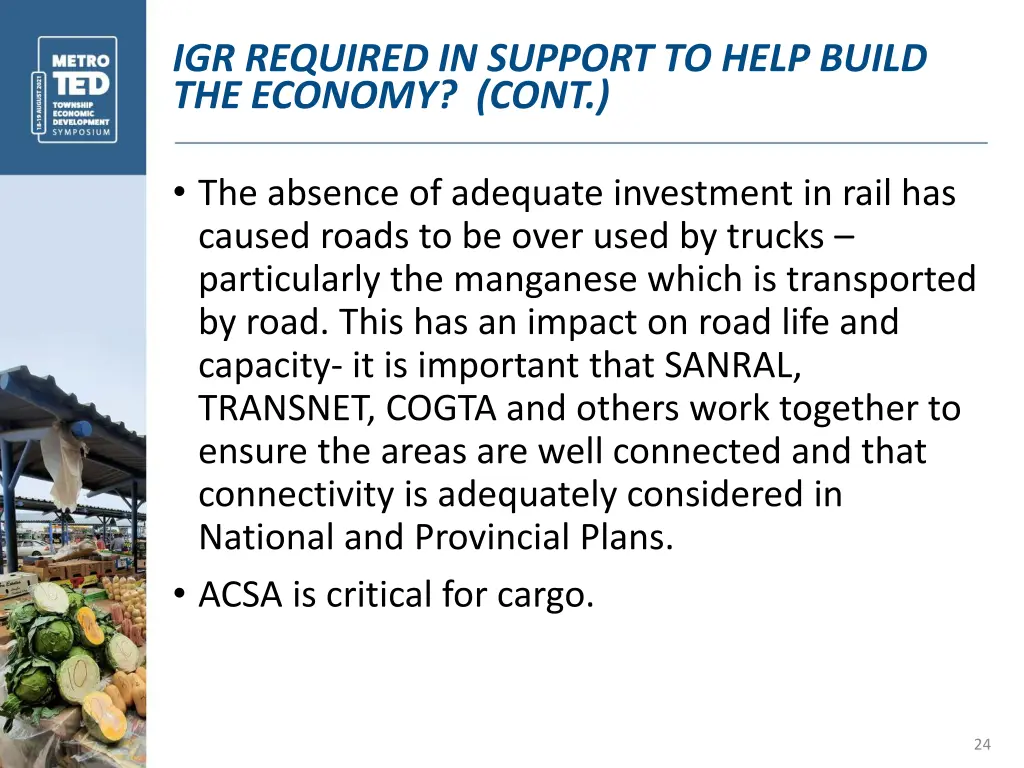 igr required in support to help build the economy 5