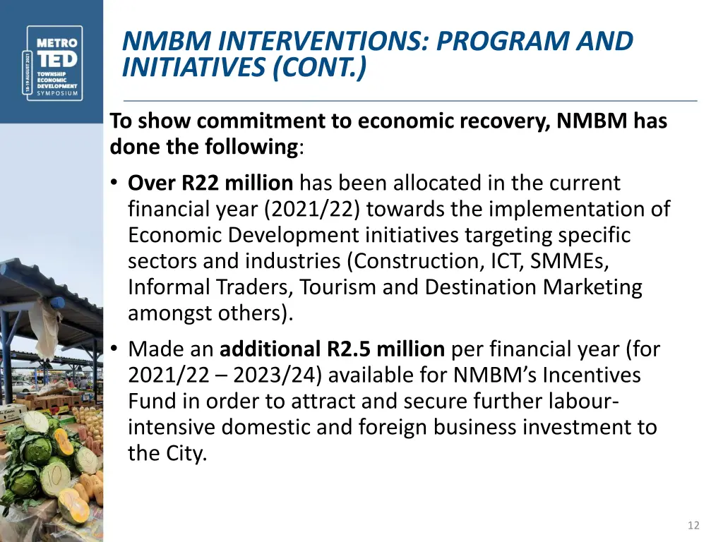 nmbm interventions program and initiatives cont 3