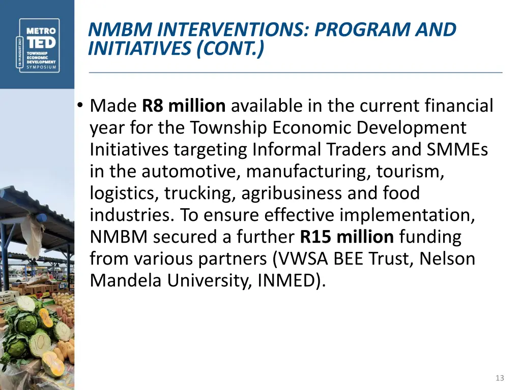 nmbm interventions program and initiatives cont 4