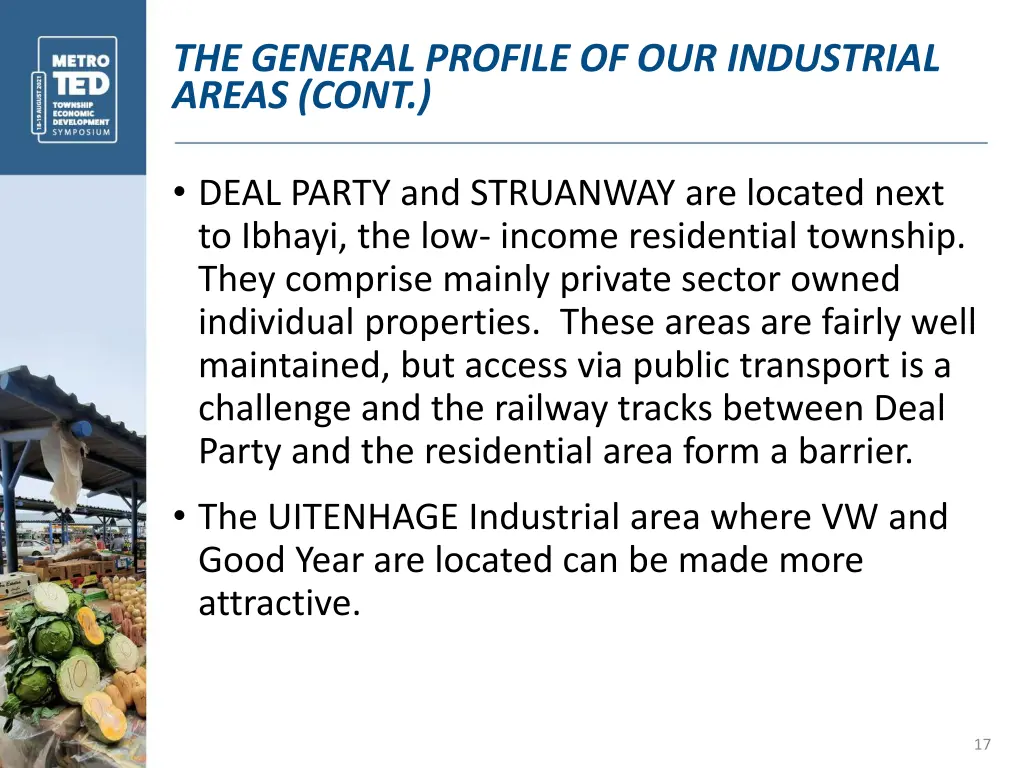 the general profile of our industrial areas cont