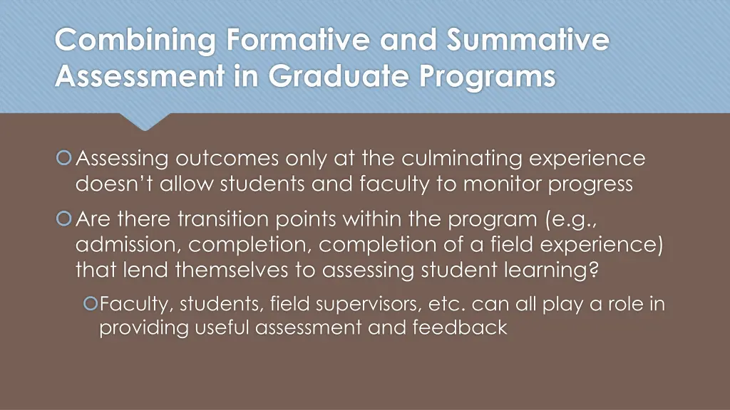 combining formative and summative assessment