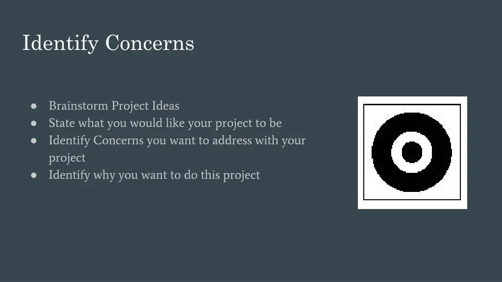 identify concerns