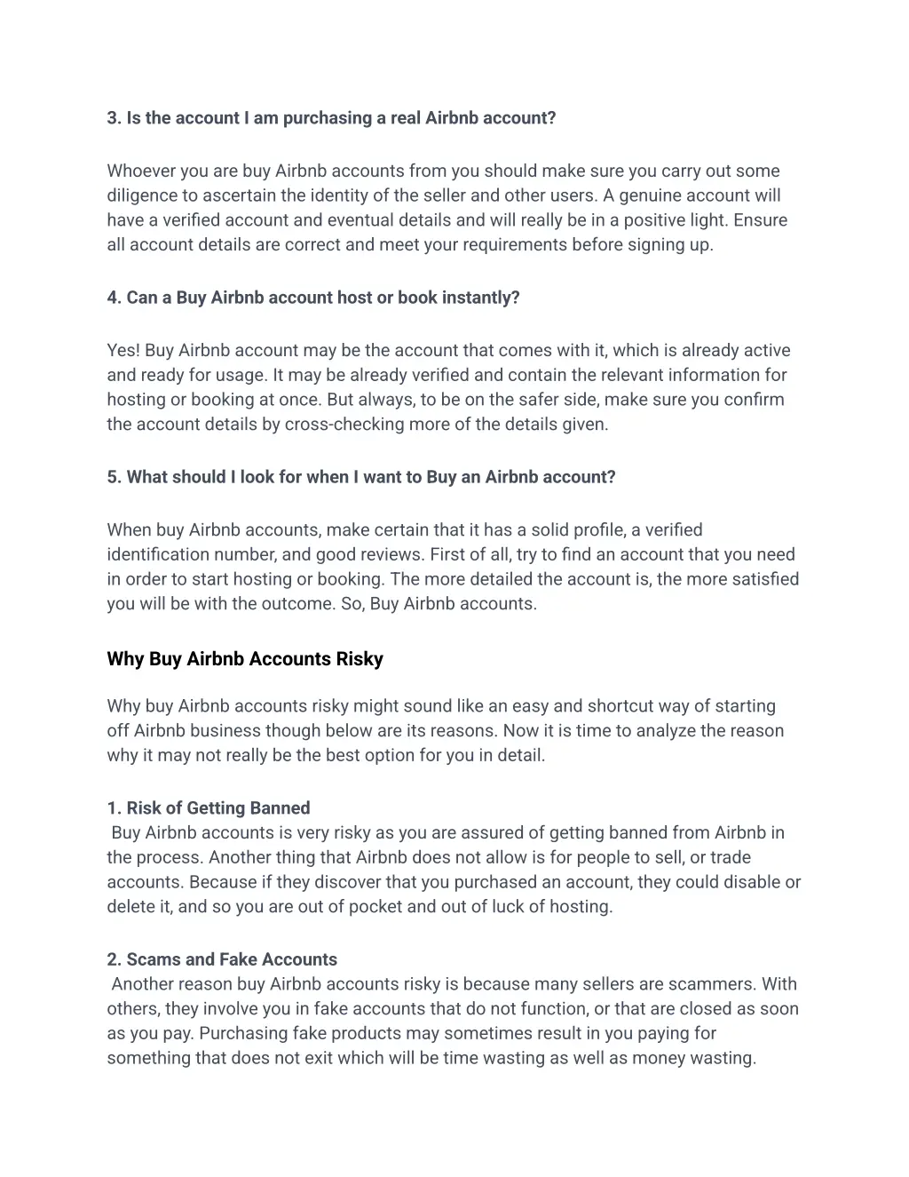 3 is the account i am purchasing a real airbnb