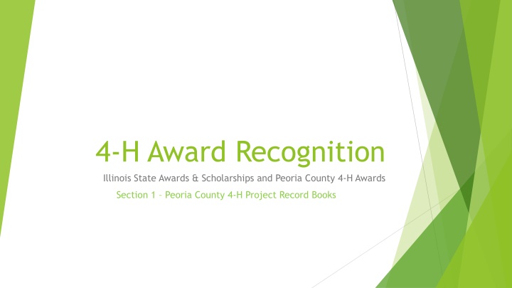 4 h award recognition illinois state awards