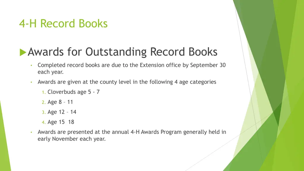 4 h record books 10