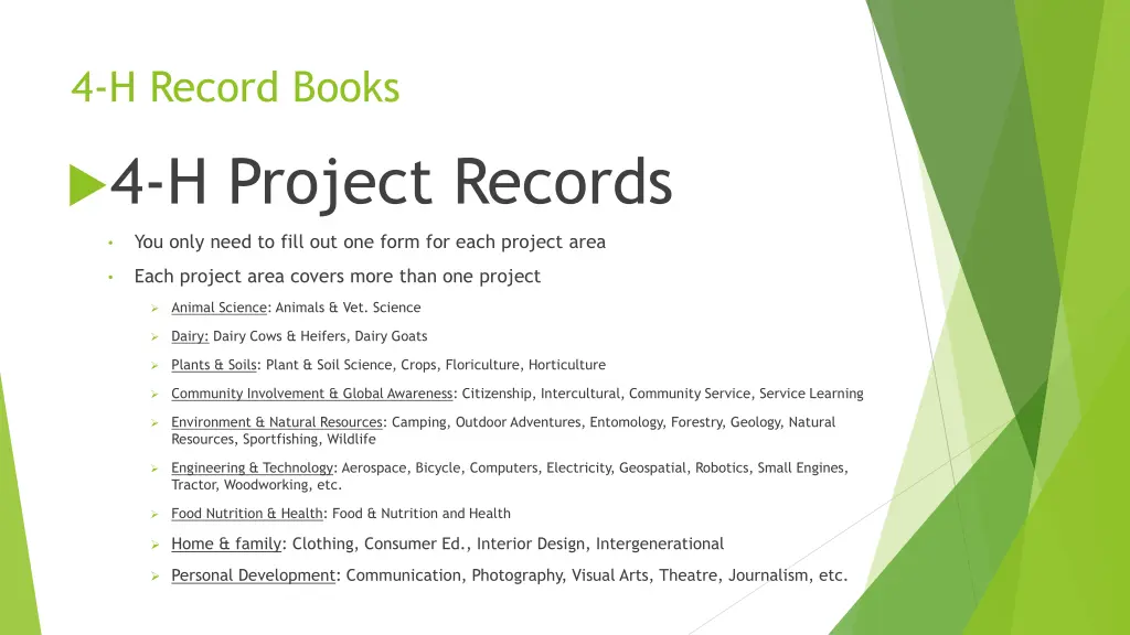 4 h record books 2