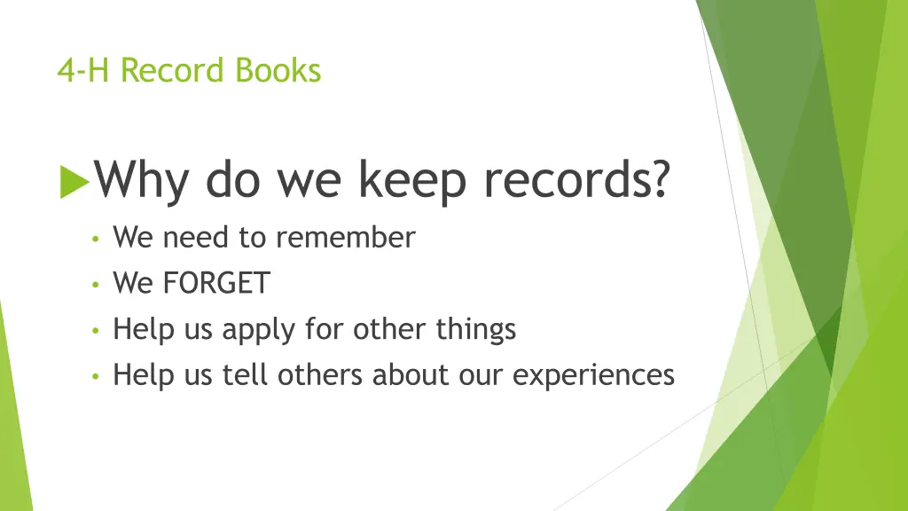 4 h record books