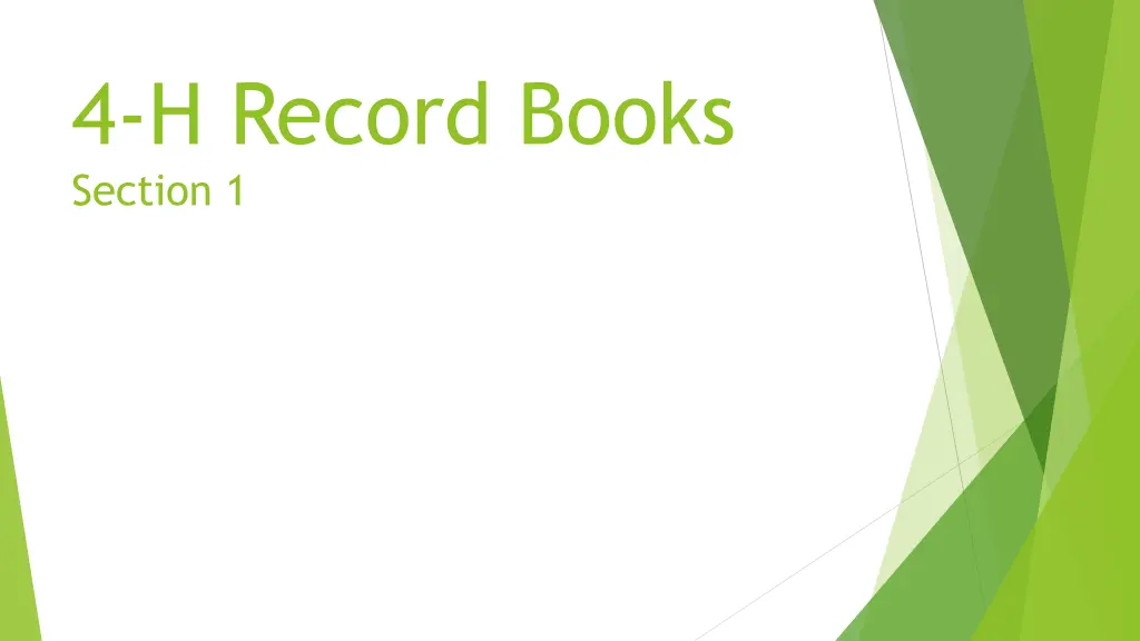4 h record books section 1