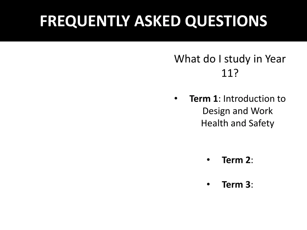 frequently asked questions 1