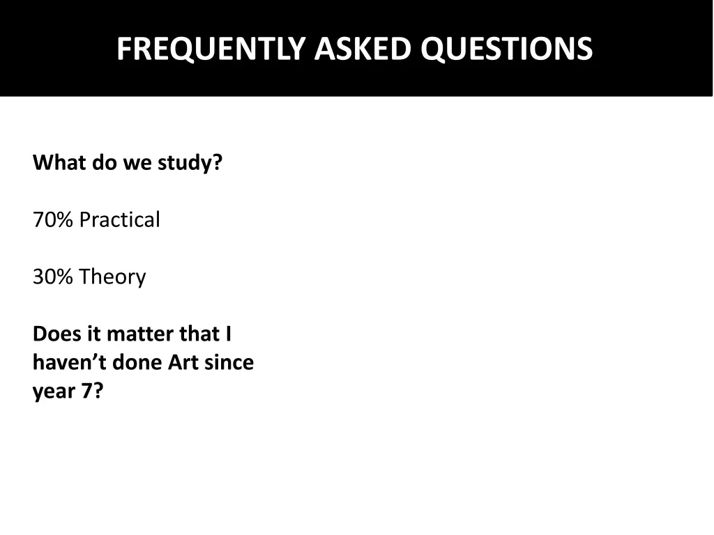 frequently asked questions