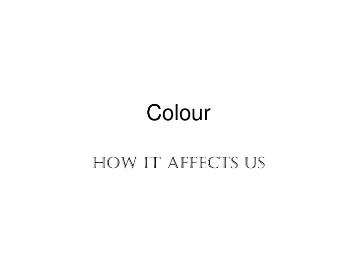 colour