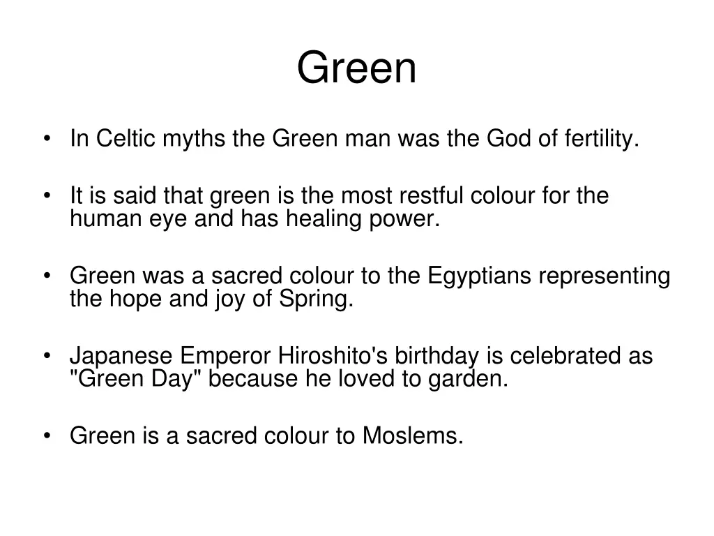 green