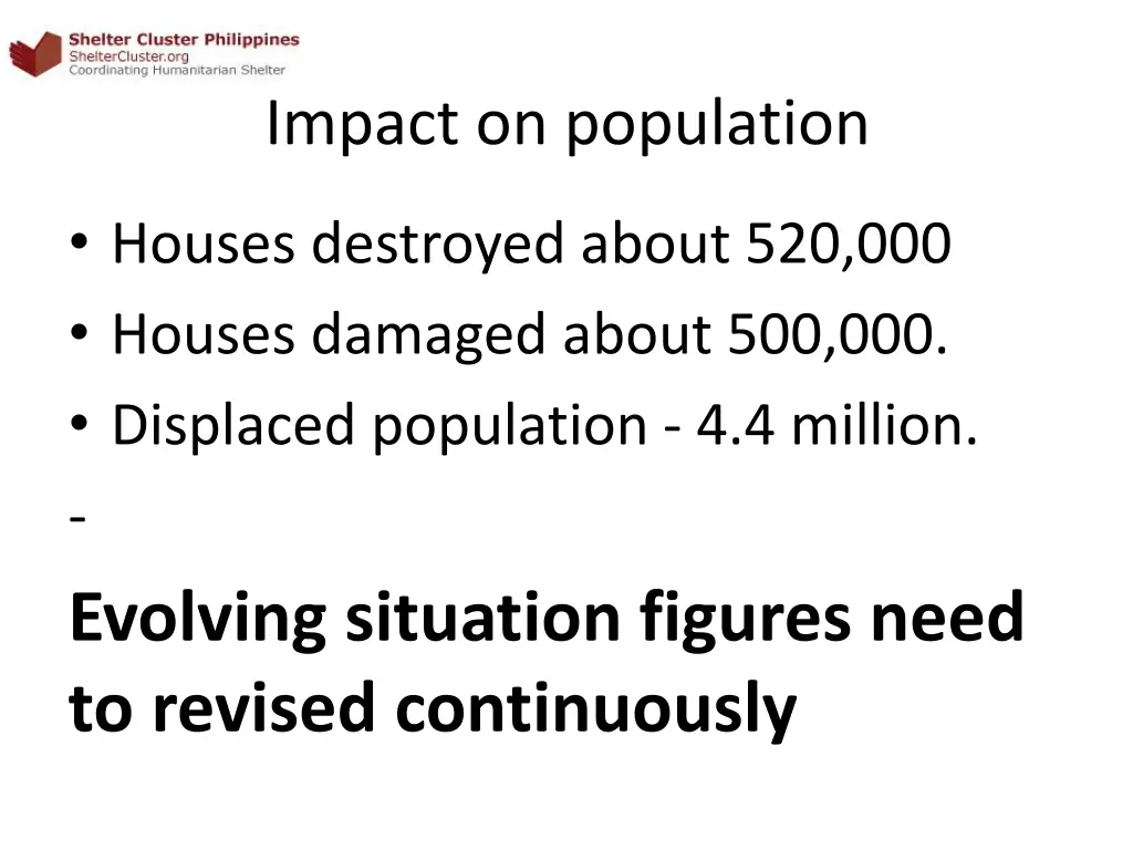 impact on population