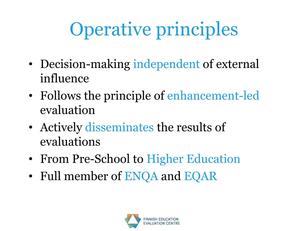 operative principles