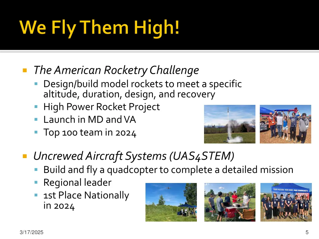 the american rocketry challenge design build