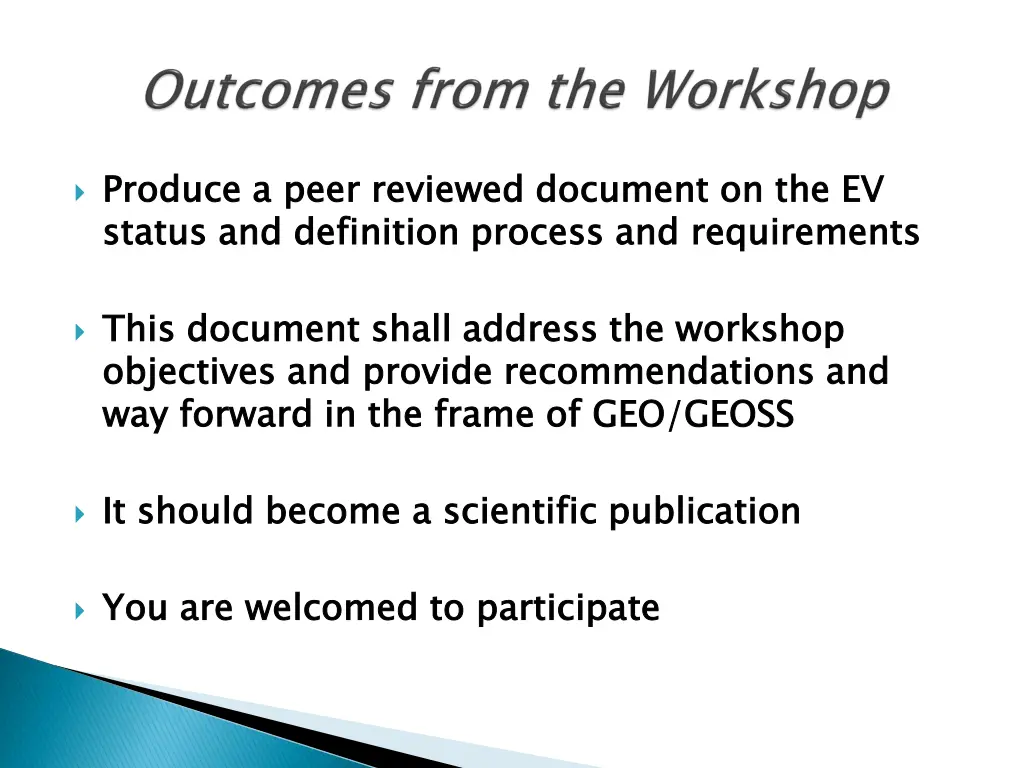 produce a peer reviewed document on the ev status