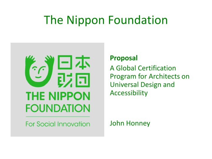 the nippon foundation
