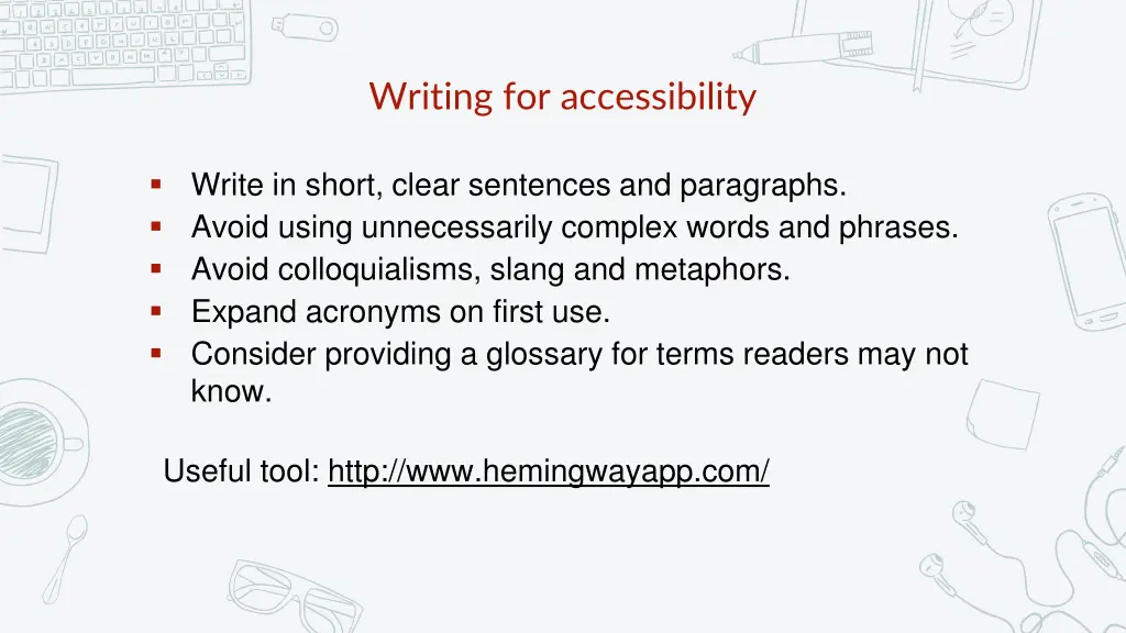 writing for accessibility