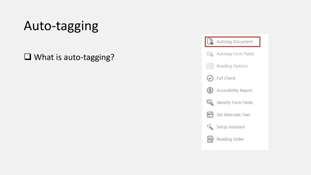 auto tagging