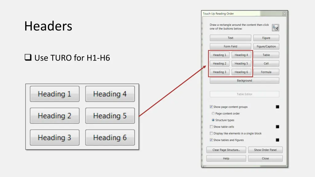 headers