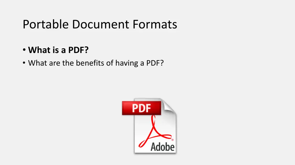 portable document formats