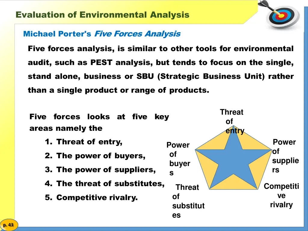 evaluation of environmental analysis 1