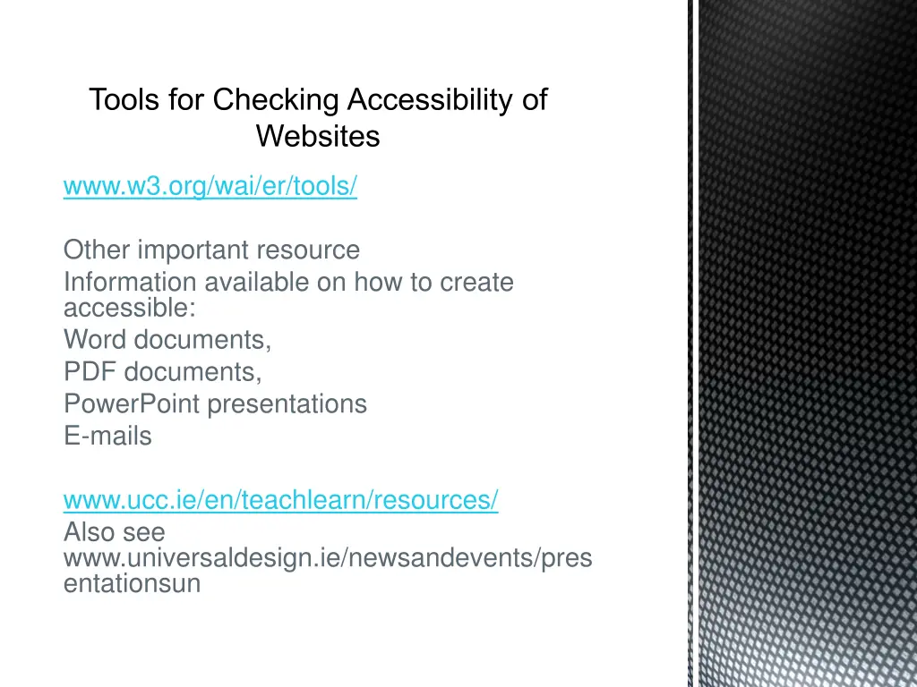 tools for checking accessibility of websites