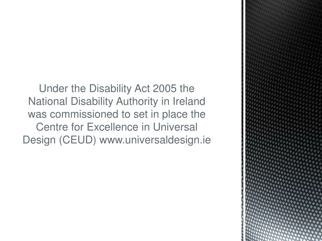 under the disability act 2005 the national