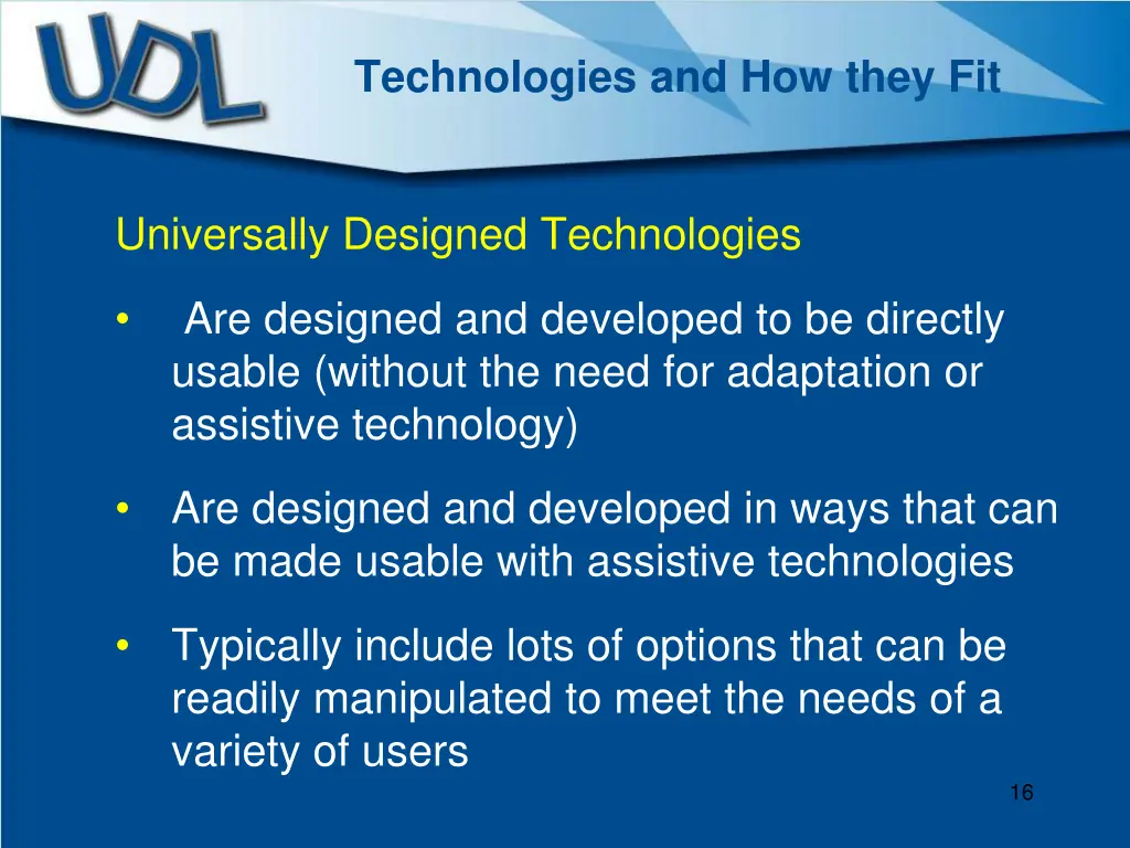 technologies and how they fit