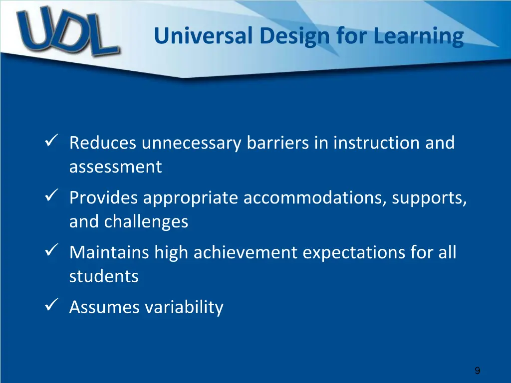 universal design for learning 1