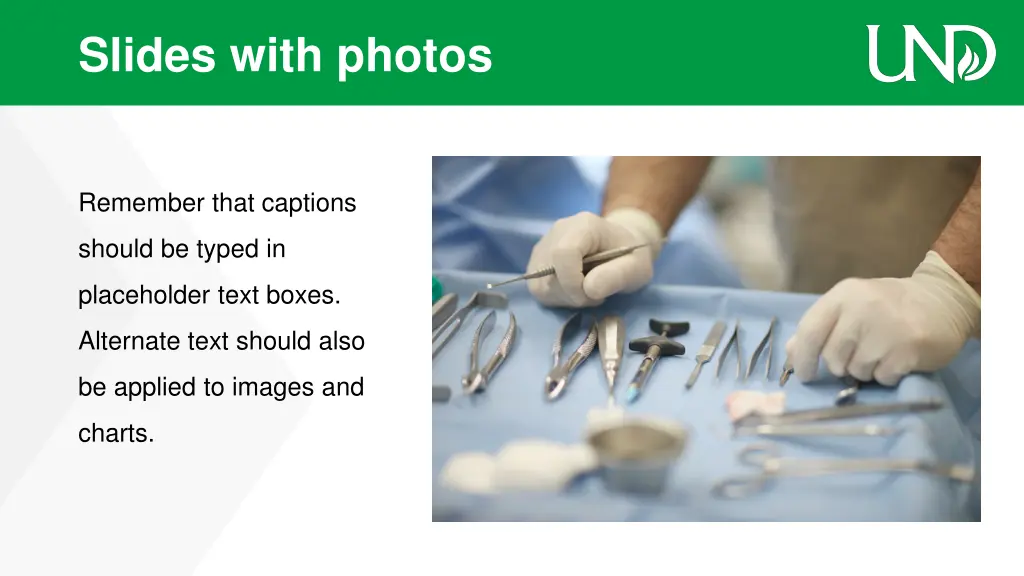 slides with photos