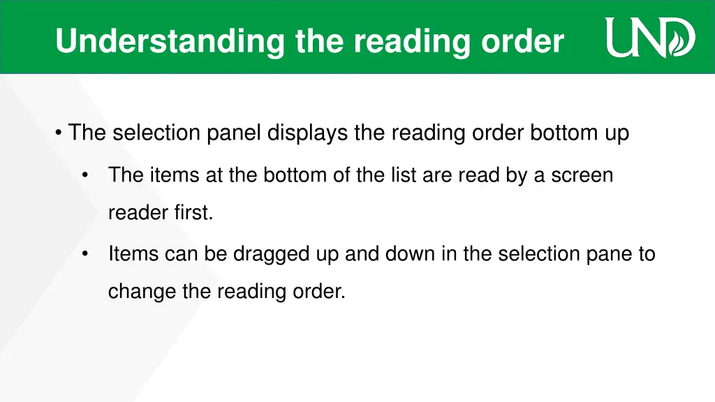 understanding the reading order