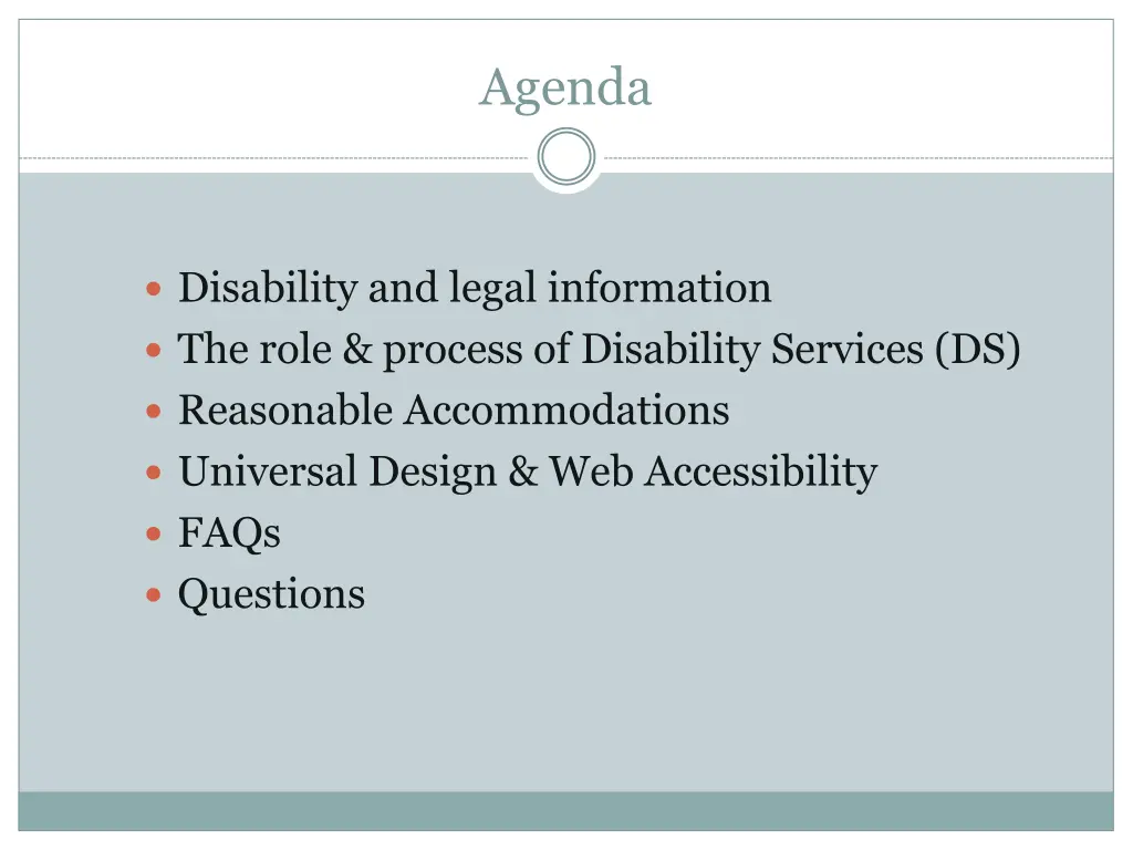 agenda