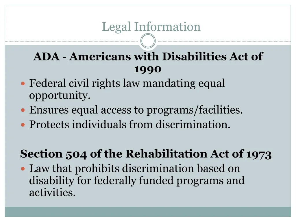 legal information