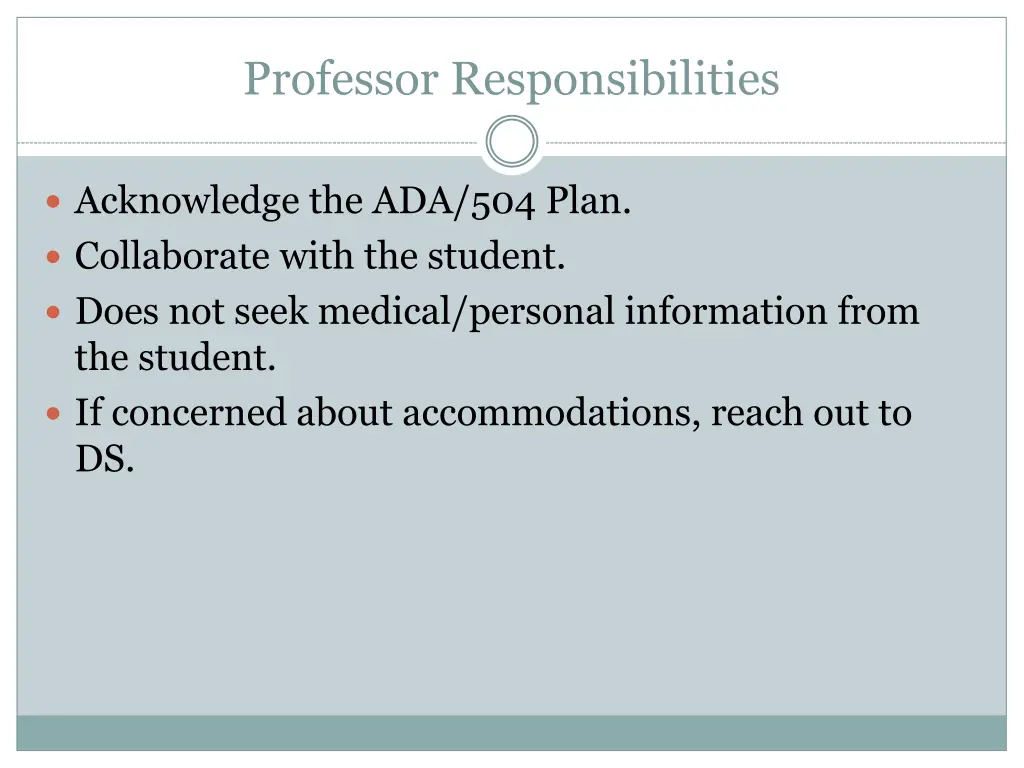 professor responsibilities