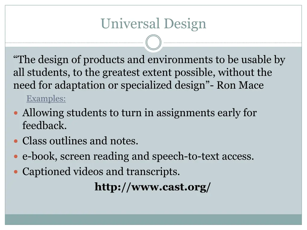 universal design